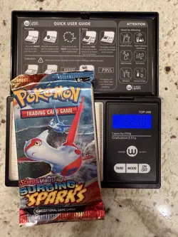 VERY HEAVY!! (22.30g) Pokemon Surging Sparks – Factory Sealed Booster Pack - Image 1