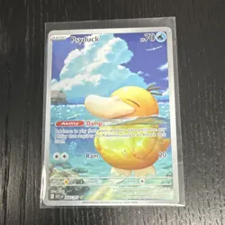 Pokemon 2023 Psyduck 226/217 Scarlet & Violet Full Art Illustration Rare Holo - Image 1