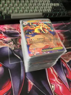 Pokemon TCG English Double Rare ex Lot 200 Cards - Image 1
