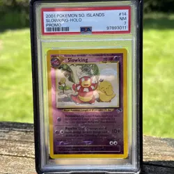 Vintage Pokemon TCG Reverse Holo Slowking 14/18 Southern Island Promo PSA 7 - Image 2
