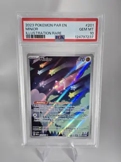 Minior 201/182 SV04: Paradox Rift Holo IR Pokemon - PSA 10 - Image 2