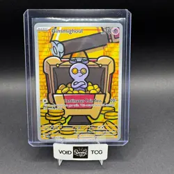Gimmighoul Pokemon Paradox Rift 198/182 Illustration Rare Full Art NM Komayama - Image 1