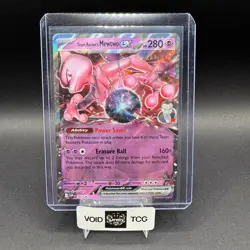 Team Rockets Mewtwo EX Pokemon Scarlet Violet Black Star Promo 205 Holo BSP NM - Image 1