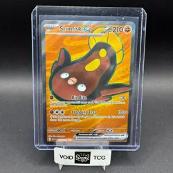 Stunfisk EX Pokemon Ascended Heroes 252/217 Ultra Rare Full Art Holo ME NM - Image 1