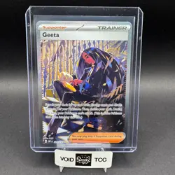 Geeta Pokemon Obsidian Flames 226/197 SIR Full Art Holo NM DOM - Image 1