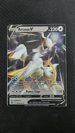 Arceus V 122/172 METAL Card Pokemon Ultra Premium Collection Brilliant Stars - Image 1