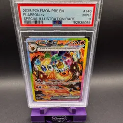 Flareon EX Pokemon Prismatic Evolutions 146/131 SIR Full Art PSA 9 Nurikabe - Image 1