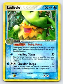 Ludicolo 10/107 Holo Rare Deoxys Pokemon Holo Moderately Played - Image 1