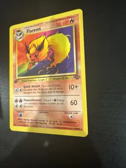 Pokemon TCG Flareon Jungle 19/64 1st Edition Rare - Image 3