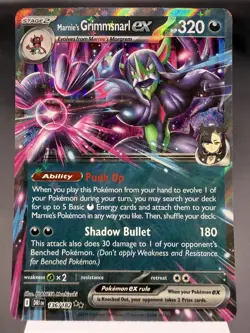 Marnie’s Grimmsnarl ex 136/182 - Ultra Rare - Destined Rivals Pokemon Card MINT - Image 1