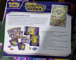 Pokemon TCG Surging Sparks Sealed Elite Trainer Box ETB New/Sealed - Image 2