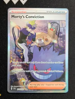 Morty's Conviction - 211/162 SV05: Temporal Forces Pokemon NM Holo - Image 1