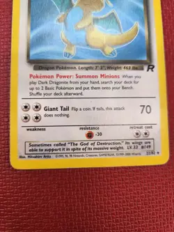 Dark Dragonite 22/82 Pokemon Card LP TO MP SEE PICS!!! - Image 3