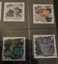1999 Pokemon Series 1 Stickers Prism Lot (8) - Image 3