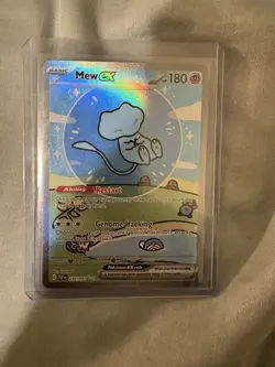 Pokemon TCG Mew EX 232/091 Sv: Paldean Fates Bubble Mew NM+ - Image 1