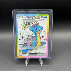 Lapras EX Pokemon Stellar Crown 158/142 Ultra Rare Full Art Holo SV NM - Image 1