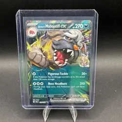 Arvens Mabosstiff EX Pokemon SV Destined Rivals 139/182 Double Rare Holo NM - Image 1