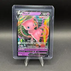 Mew V Pokemon Fusion Strike 113/264 Ultra Rare Full Art Holo SWSH NM - Image 1