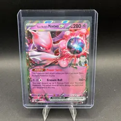 Team Rockets Mewtwo EX Pokemon SV Destined Rivals 081/182 Double Rare Holo NM - Image 1