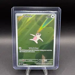 Slakoth Pokemon SV Surging Sparks 212/191 Illustration Rare Full Art NM Mekayu - Image 1
