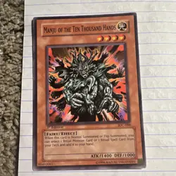 Konami Yu-Gi-Oh! Manju of the Ten Thousand Hands IOC-088 Invasion of Chaos 1st … - Image 1