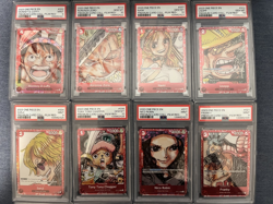 Lot (12) 2023 One Piece Premium Card Film Red EN Sequential PSA 10/9 Set - Image 2