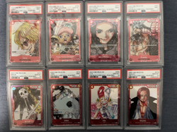 Lot (12) 2023 One Piece Premium Card Film Red EN Sequential PSA 10/9 Set - Image 3