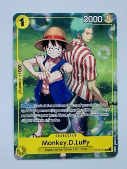 One Piece TCG Monkey.D.Luffy Op10-111 & Roronoa Zoro Op10-113 Set Sail NM - Image 1