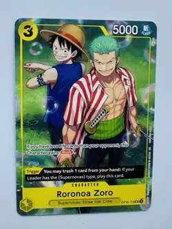 One Piece TCG Monkey.D.Luffy Op10-111 & Roronoa Zoro Op10-113 Set Sail NM - Image 3