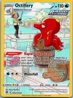 Octillery Brilliant Stars Trainer Gallery TG03/TG30 LP Pokemon Card - Image 1