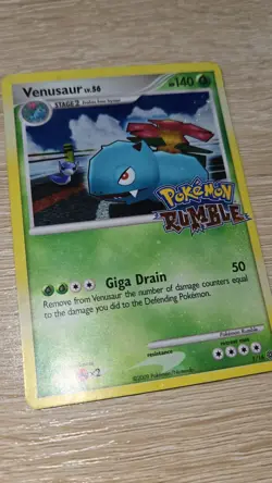 HOLO BLEED ERROR MP Venusaur LV. 56 1/16 Pokemon Rumble Stamped Holo Card - Image 2