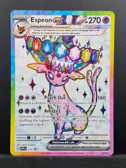 Espeon ex - SVP175 Black Star Promo (Pokemon) Full Art Ultra Rare Trading Card - Image 1
