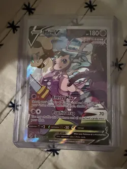 Mew V Alternate Full Art Ultra Rare Holo 251/264 Fusion Strike Pokemon Card - Image 1