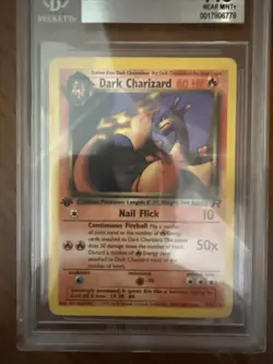 1st Ed Dark Charizard #21 Beckett BGS 7.5 NM+ Non-Holo Card - Image 5
