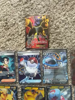 Pokemon V/EX/VSTAR Lot – Umbreon EX, Lucario VSTAR, Pikachu V – Full Art Cards - Image 2