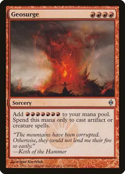 Geosurge 85 Uncommon New Phyrexia Magic: The Gathering Foil Near Mint - Image 1