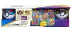 Pokemon Costco Collector 3-Pack: Eevee Treasure Chest + 2 Poke Ball Tins 820650101366 - Image 1