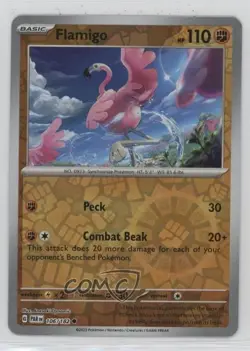 Flamigo Reverse Foil Pokemon Scarlet & Violet Paradox Rift (PAREN) #106 - Image 1
