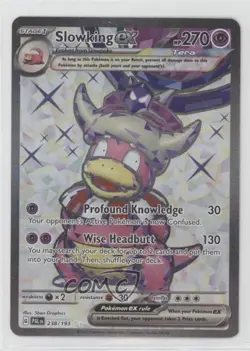 Slowking ex Ultra Rare Pokemon SV02: Paldea Evolved #238 - Image 1