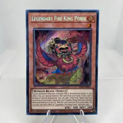 Yugioh Legendary Fire King Ponix 25LP-EN004 Secret Rare Near Mint - Image 1