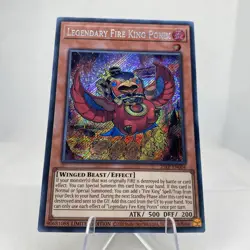 Yugioh Legendary Fire King Ponix 25LP-EN004 Secret Rare Near Mint - Image 3