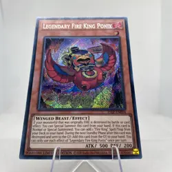 Yugioh Legendary Fire King Ponix 25LP-EN004 Secret Rare Near Mint - Image 4