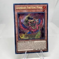 Yugioh Legendary Fire King Ponix 25LP-EN004 Secret Rare Near Mint - Image 5