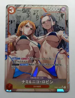 Nico Robin Nami One Piece CARTE ACG Goddess Story Anime Waifu Holo Foil Card - Image 1