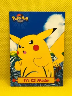 Pokemon Tcg #25 Pikachu TV2 1999 Topps TV Animation Blue Label Pokemon Card - Image 1