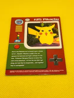 Pokemon Tcg #25 Pikachu TV2 1999 Topps TV Animation Blue Label Pokemon Card - Image 5