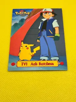 Pokemon Tcg Ash Ketchum TV1 1999 Topps TV Animation Black Label Pokemon Card - Image 2