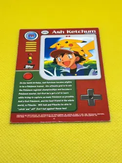 Pokemon Tcg Ash Ketchum TV1 1999 Topps TV Animation Black Label Pokemon Card - Image 5