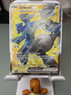 Zekrom ex Full Art 158/086 Black Bolt Pokemon Card TCG NM - Image 1