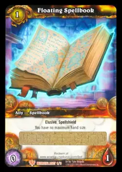 WoW TCG Loot Card - Floating Spellbook - Unused/Unscratched - Image 1